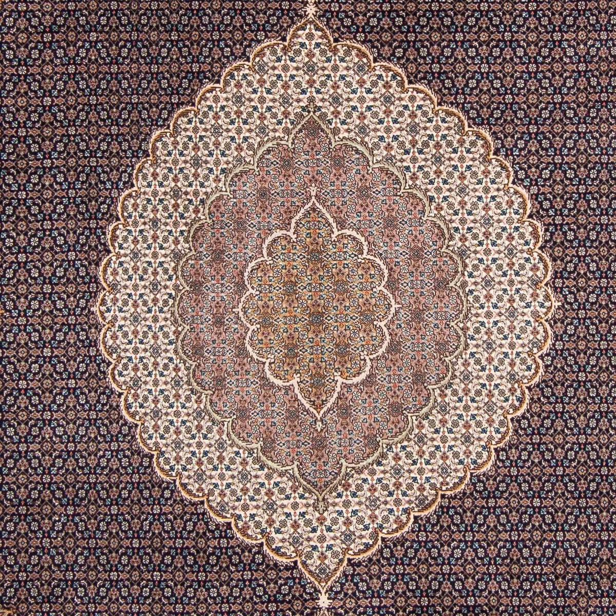 Persisk tæppe - Tabriz - 295 x 203 cm - mørkeblå