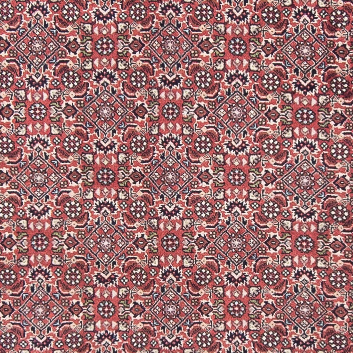 Løber Persisk tæppe - Bijar - 400 x 88 cm - lysrød