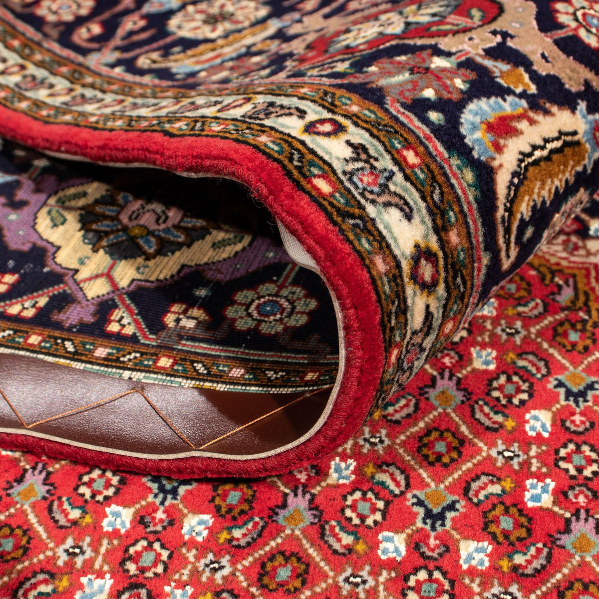 Persisk tæppe - Tabriz firkantet  - 203 x 200 cm - rød