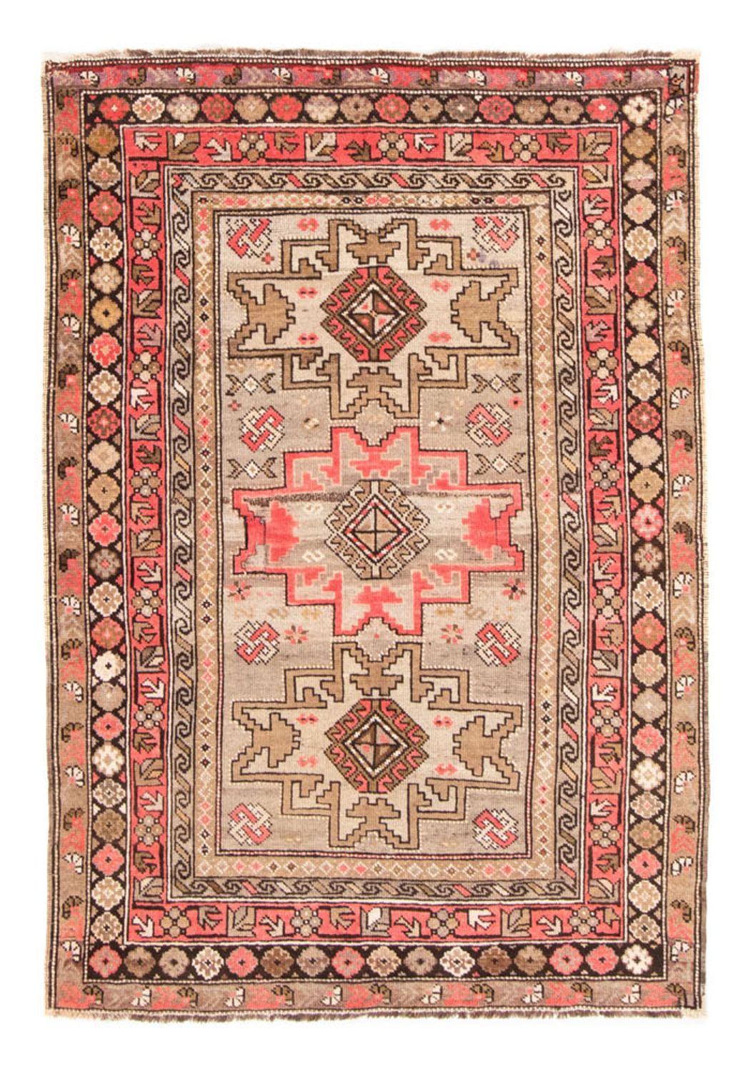 Persisk tæppe - Nomadisk - 162 x 118 cm - beige