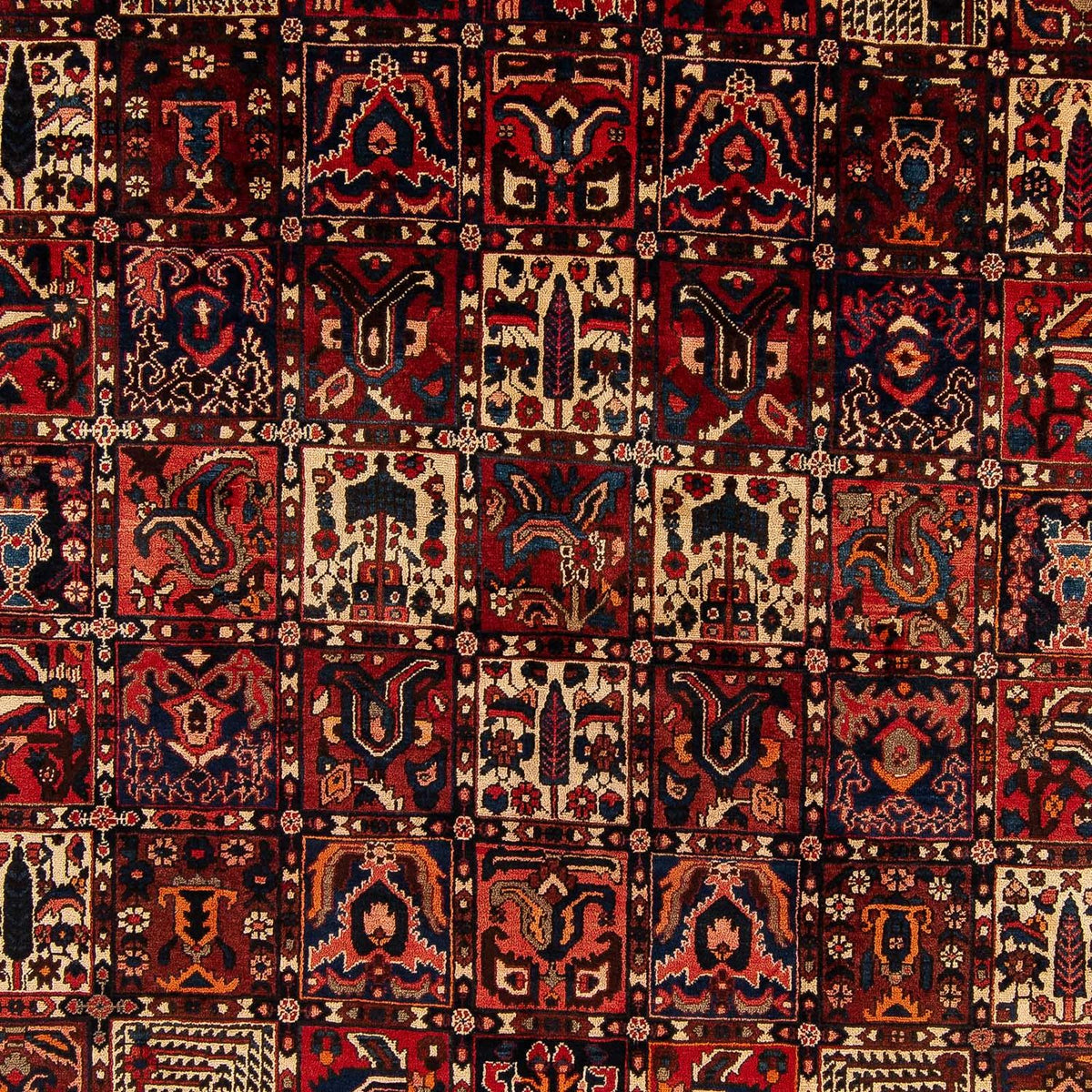 Persisk tæppe - Nomadisk - 374 x 305 cm - flerfarvet