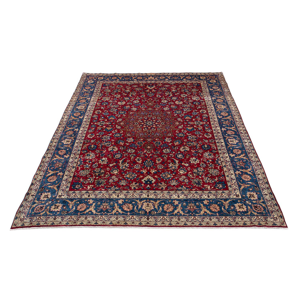 Persisk tæppe - Classic - 380 x 307 cm - mørkerød
