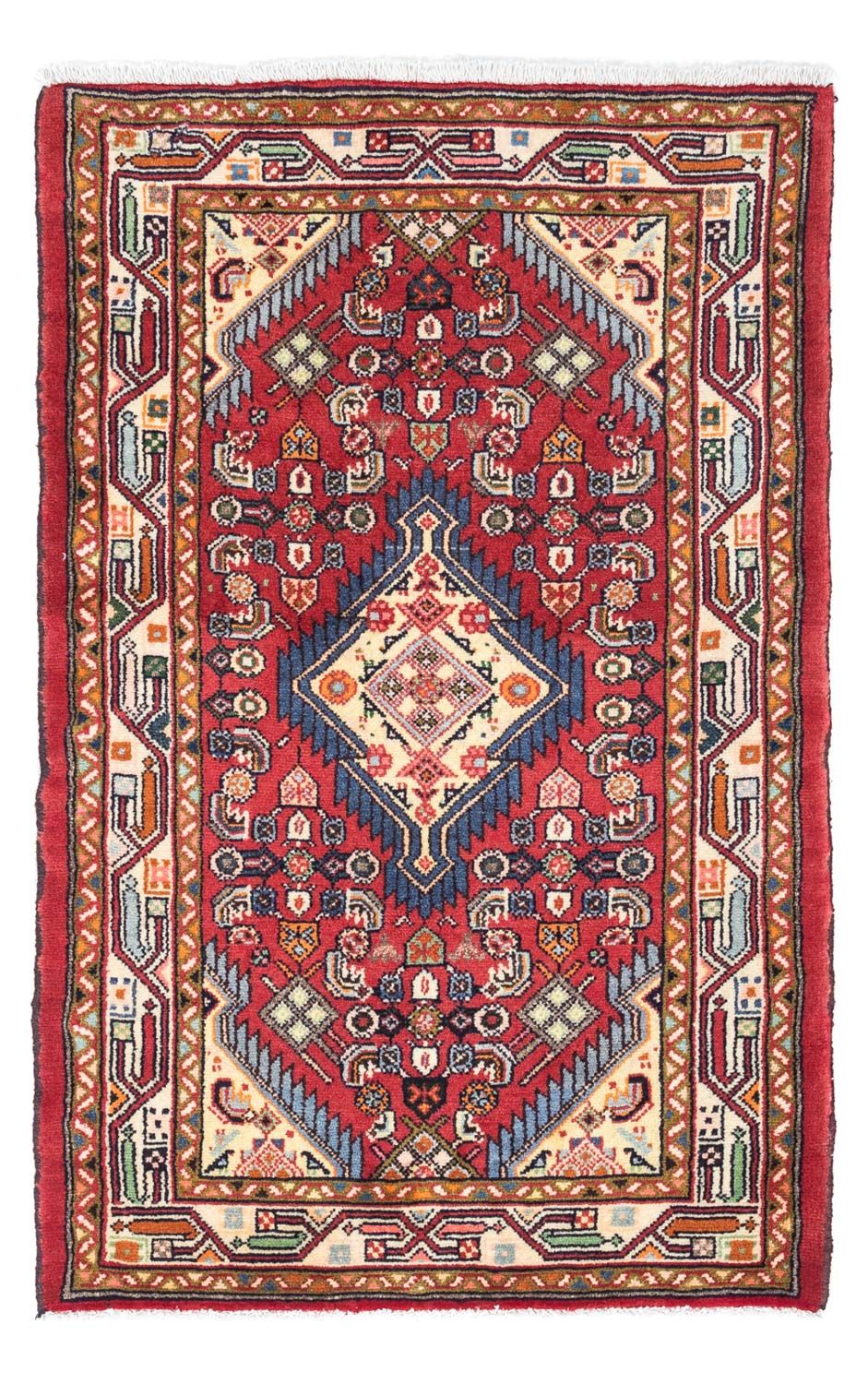 Persisk tæppe - Nomadisk - 125 x 80 cm - rød