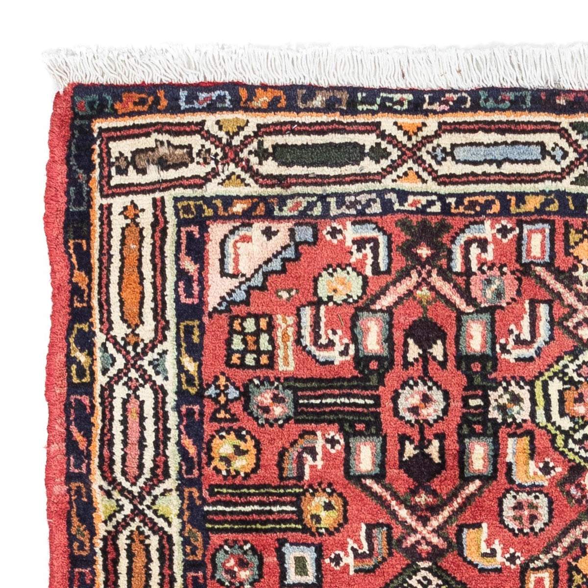 Persisk tæppe - Nomadisk - 125 x 80 cm - lysrød