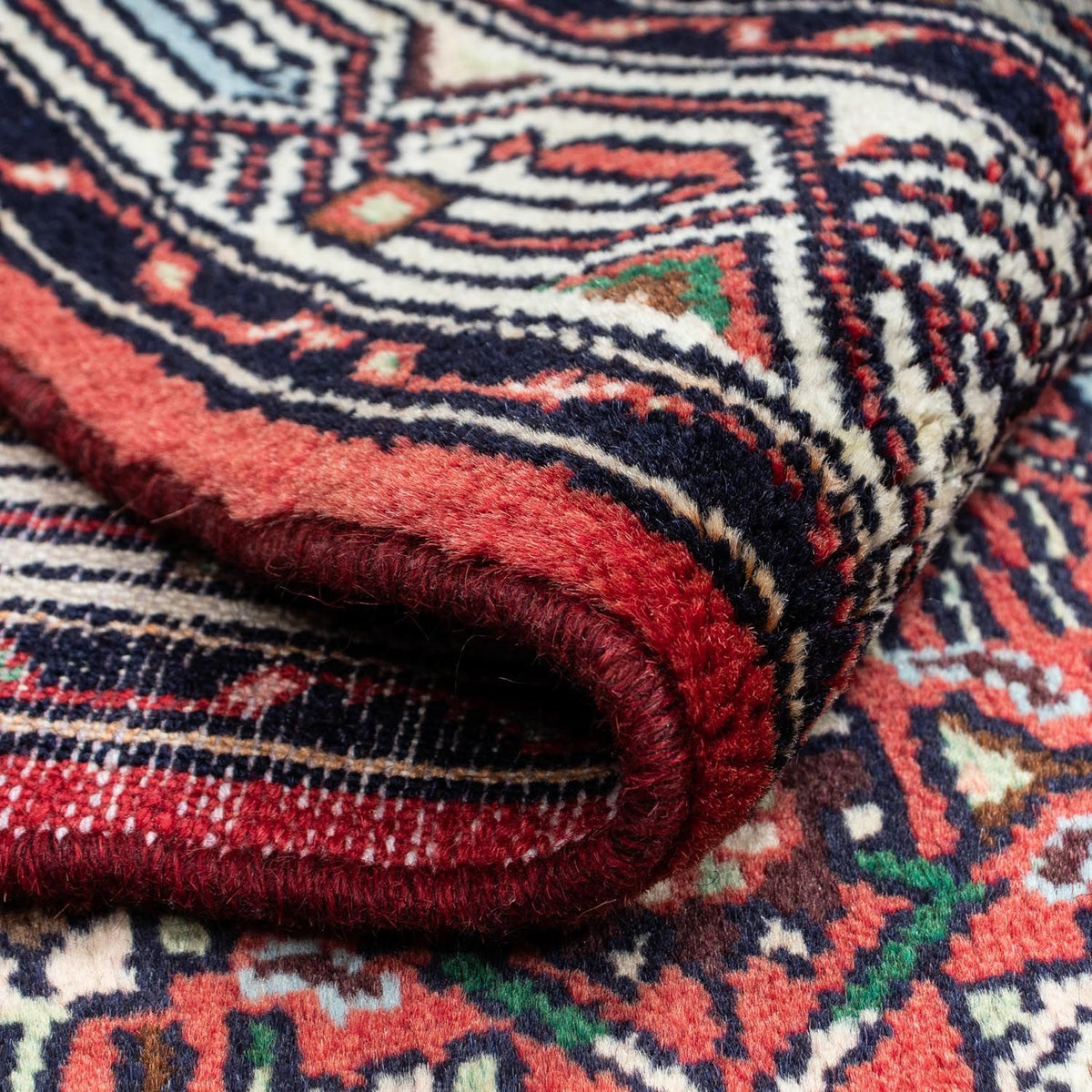 Persisk tæppe - Nomadisk - 125 x 80 cm - lysrød