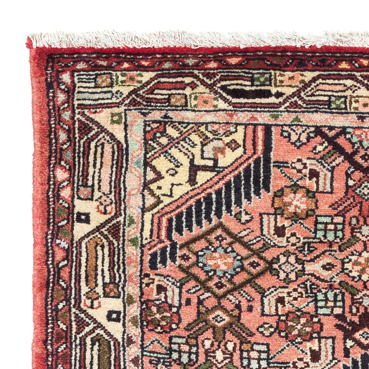 Persisk tæppe - Nomadisk - 125 x 80 cm - lysrød