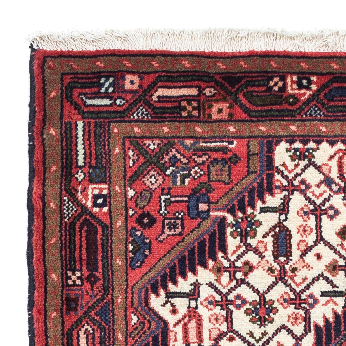 Persisk tæppe - Nomadisk - 125 x 80 cm - beige