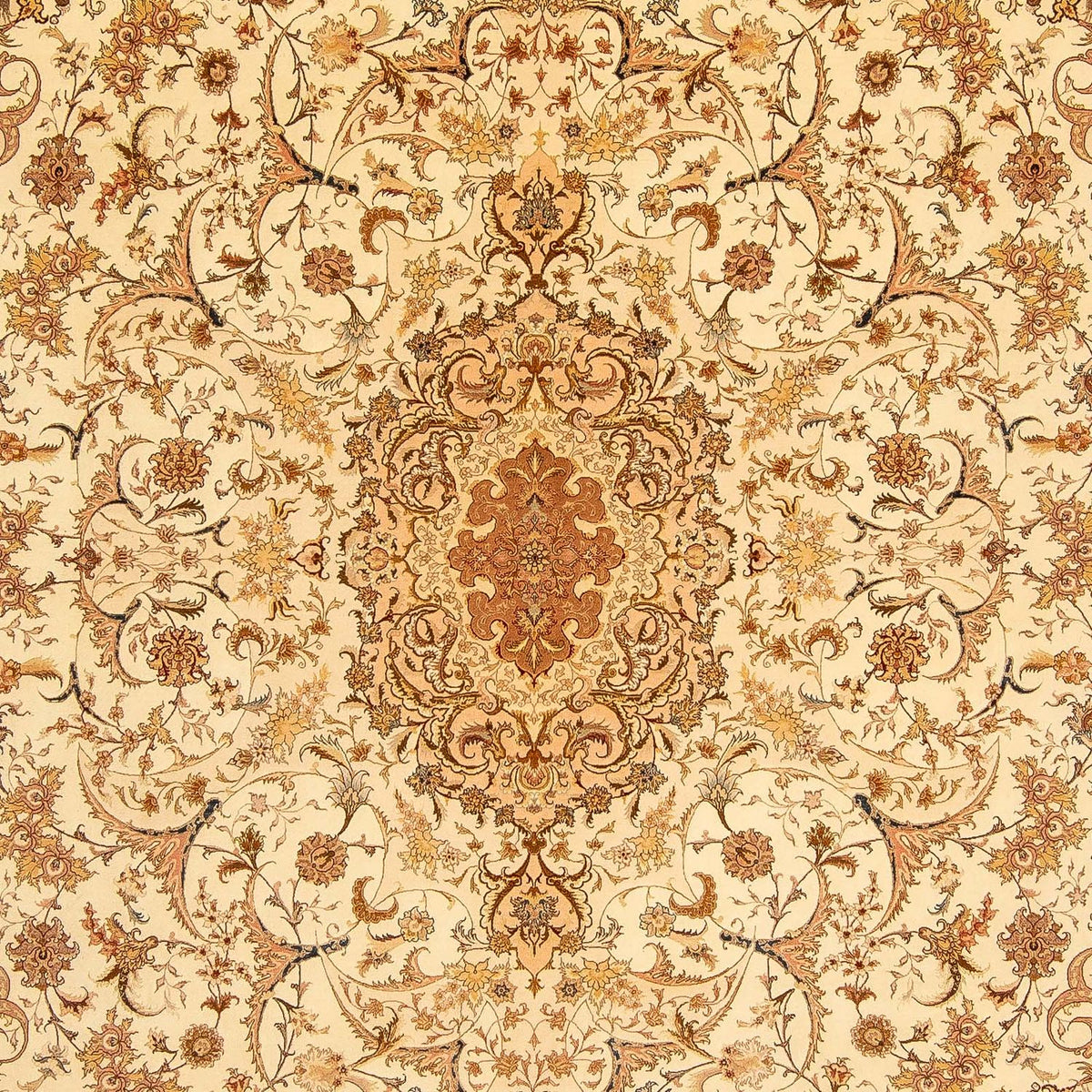 Persisk tæppe - Tabriz - Royal - 350 x 251 cm - lys brun