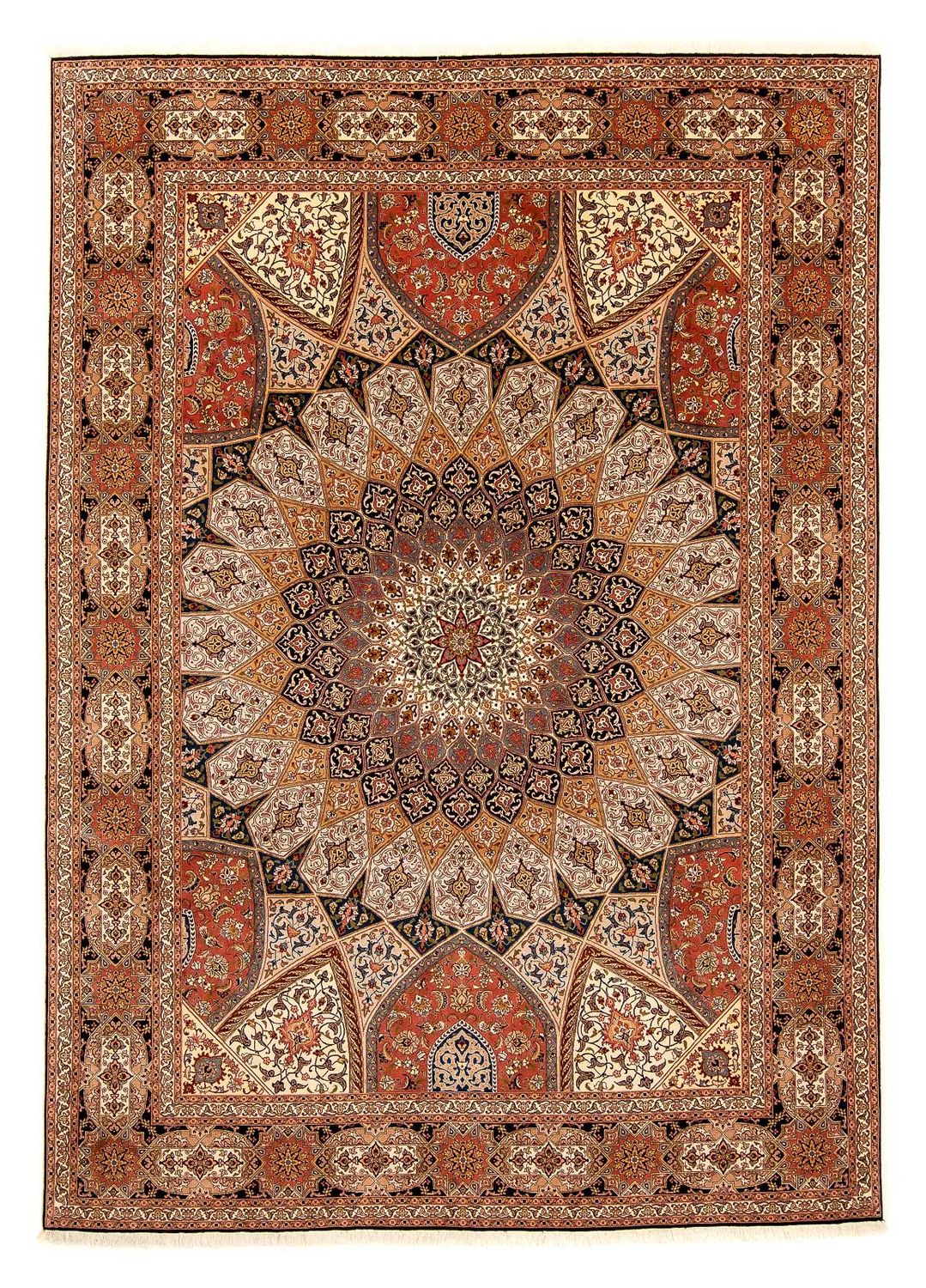 Persisk tæppe - Tabriz - Royal - 351 x 253 cm - flerfarvet