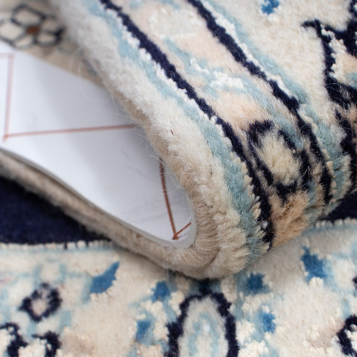 Persisk tæppe - Nain - Royal - 94 x 54 cm - mørkeblå