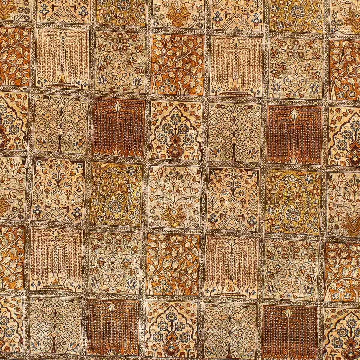 Silketæppe - Ghom Silk - Premium - 200 x 132 cm - flerfarvet