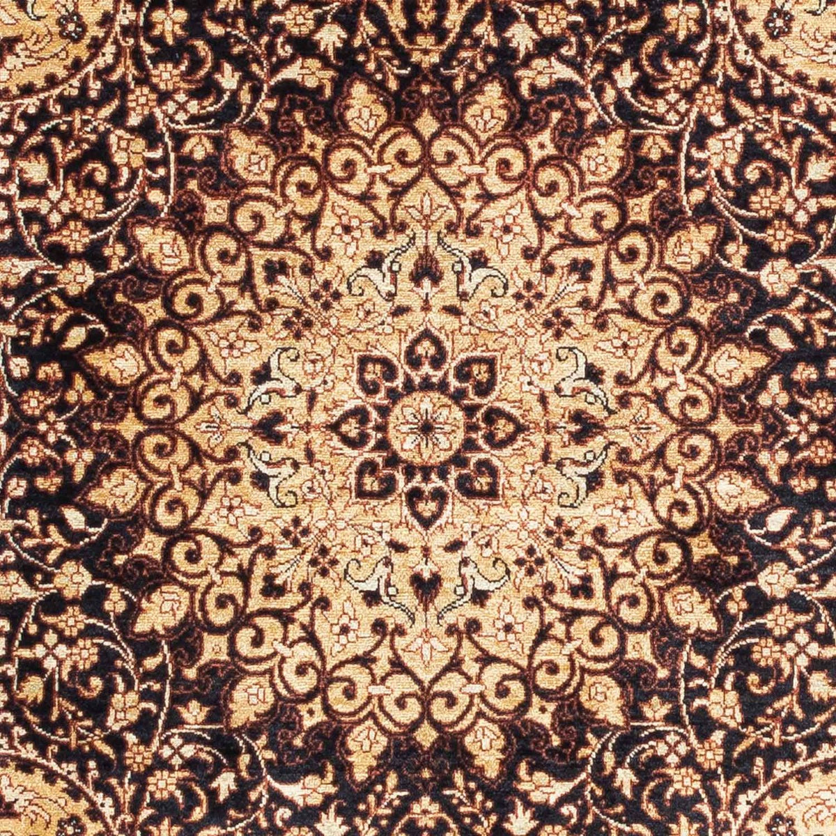 Persisk tæppe - Ghom - 118 x 78 cm - lys brun