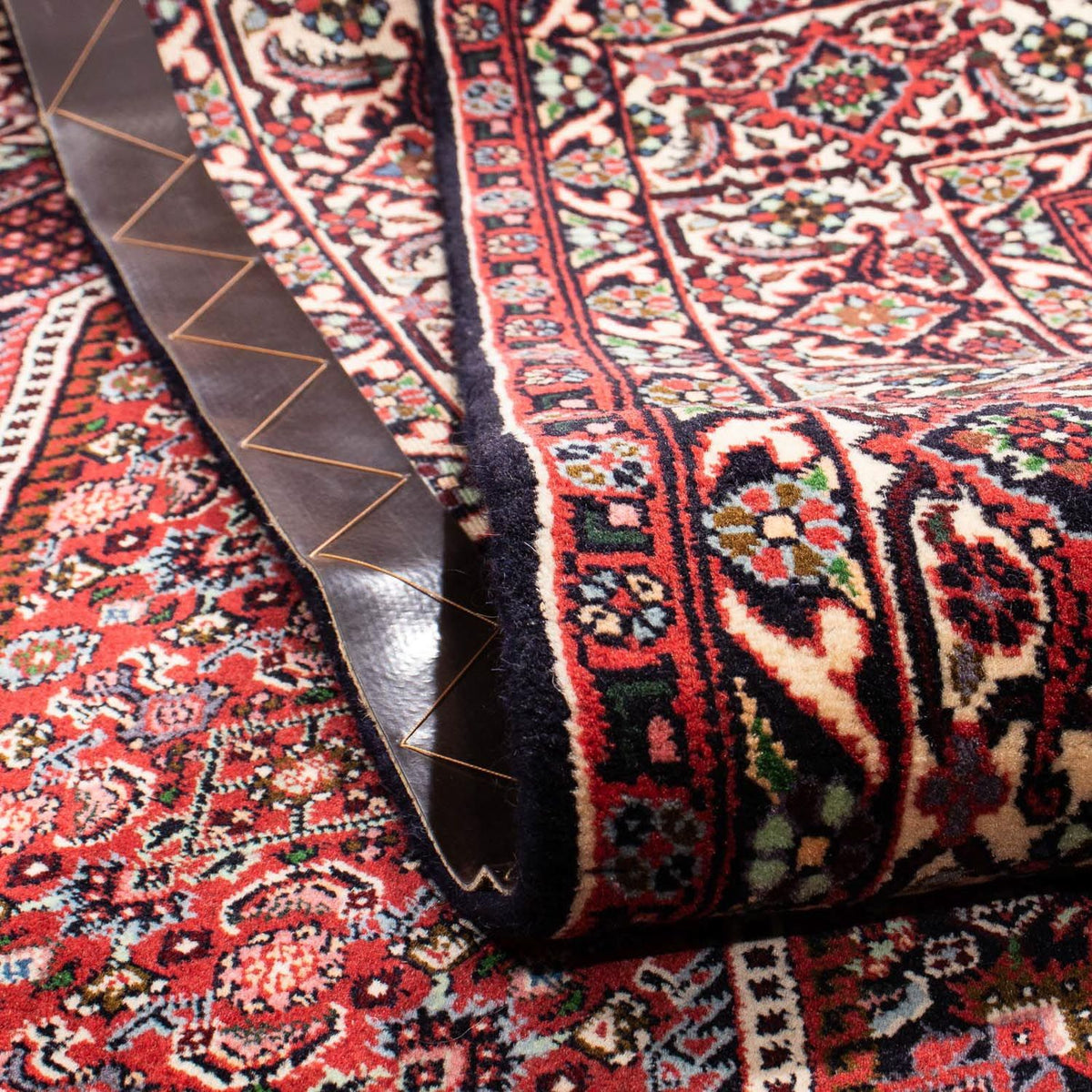 Persisk tæppe - Bijar - 257 x 162 cm - lysrød