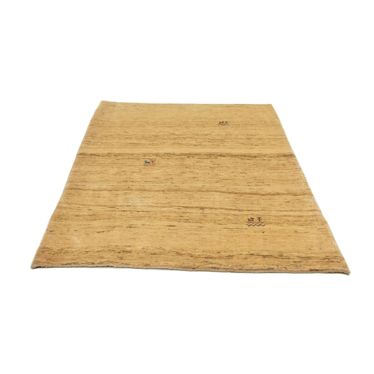 Gabbeh Tæppe - Loribaft Persisk - 167 x 124 cm - guld