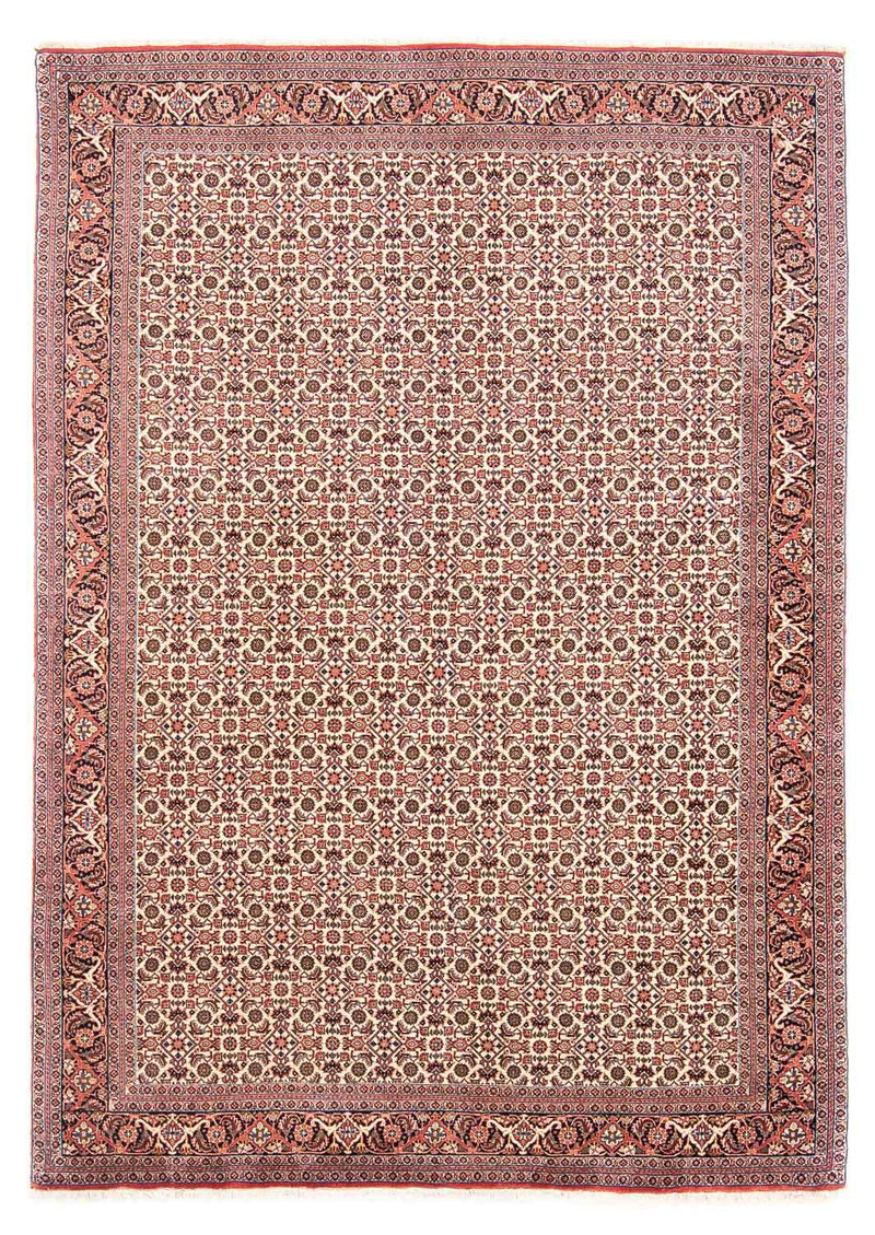 Persisk tæppe - Bijar - 237 x 170 cm - lysrød