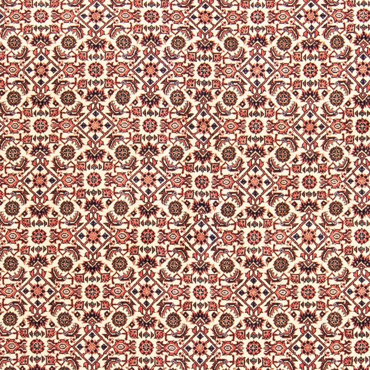 Persisk tæppe - Bijar - 237 x 170 cm - lysrød