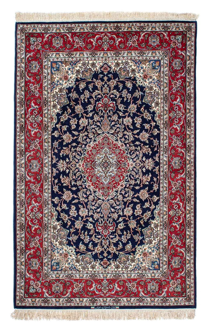 Persisk tæppe - Tabriz - Royal - 198 x 129 cm - mørkeblå