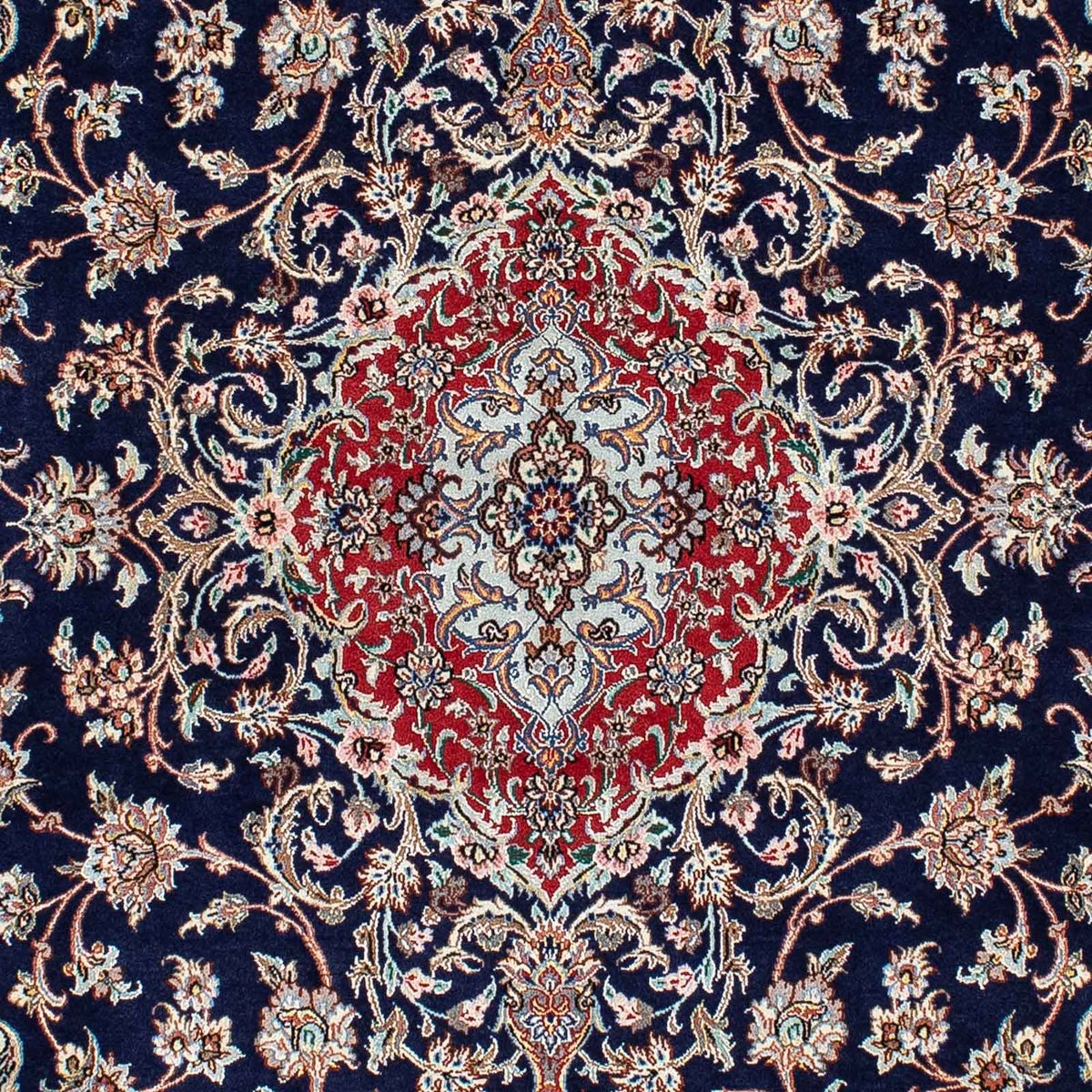 Persisk tæppe - Tabriz - Royal - 198 x 129 cm - mørkeblå