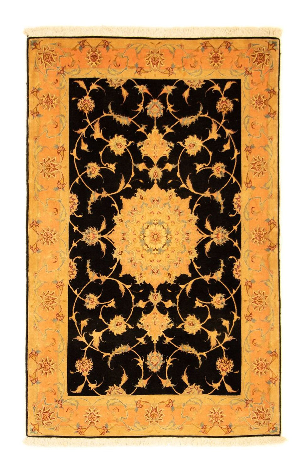 Persisk tæppe - Tabriz - Royal - 160 x 100 cm - sort