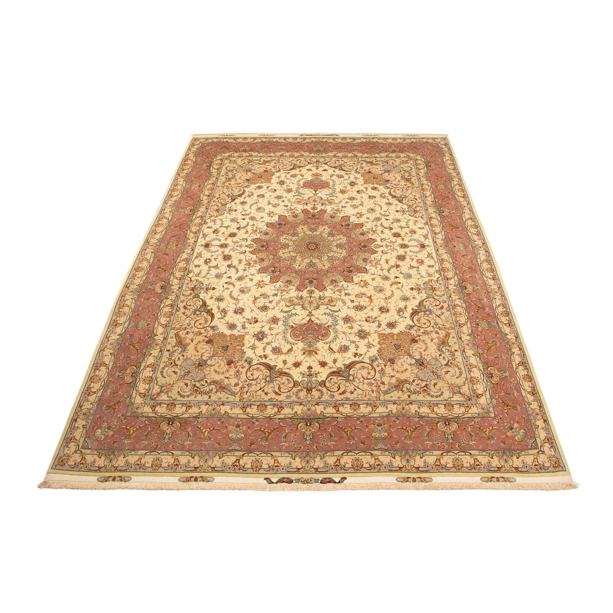 Persisk tæppe - Tabriz - Royal - 404 x 300 cm - brun