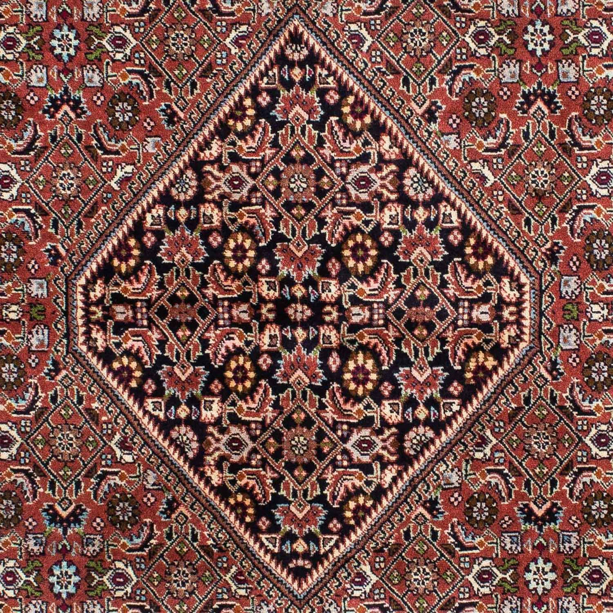 Persisk tæppe - Bijar - 229 x 143 cm - rød