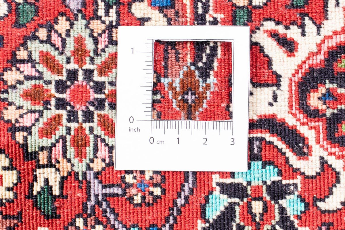 Persisk tæppe - Bijar - 355 x 246 cm - lysrød