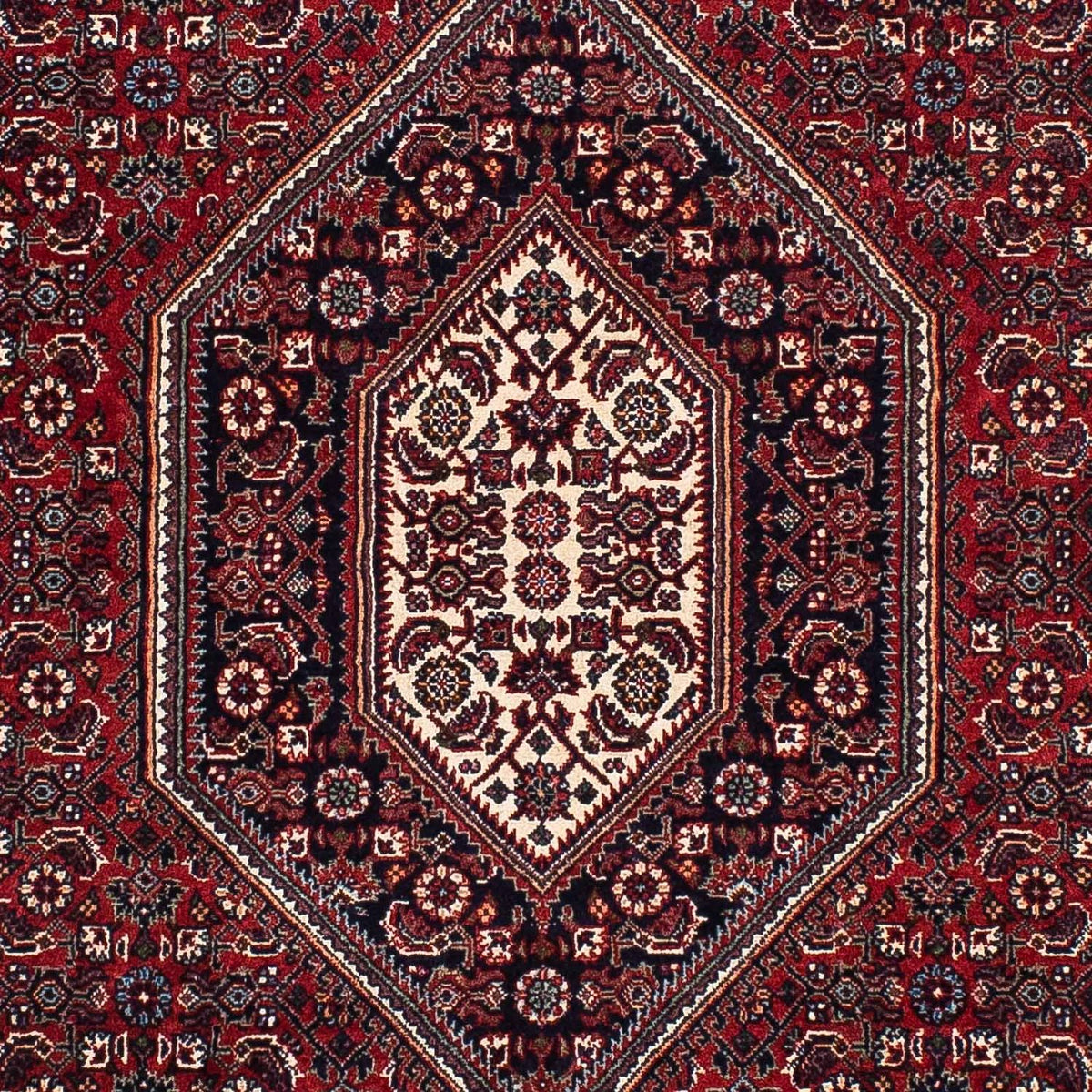 Persisk tæppe - Bijar - 206 x 126 cm - mørkerød