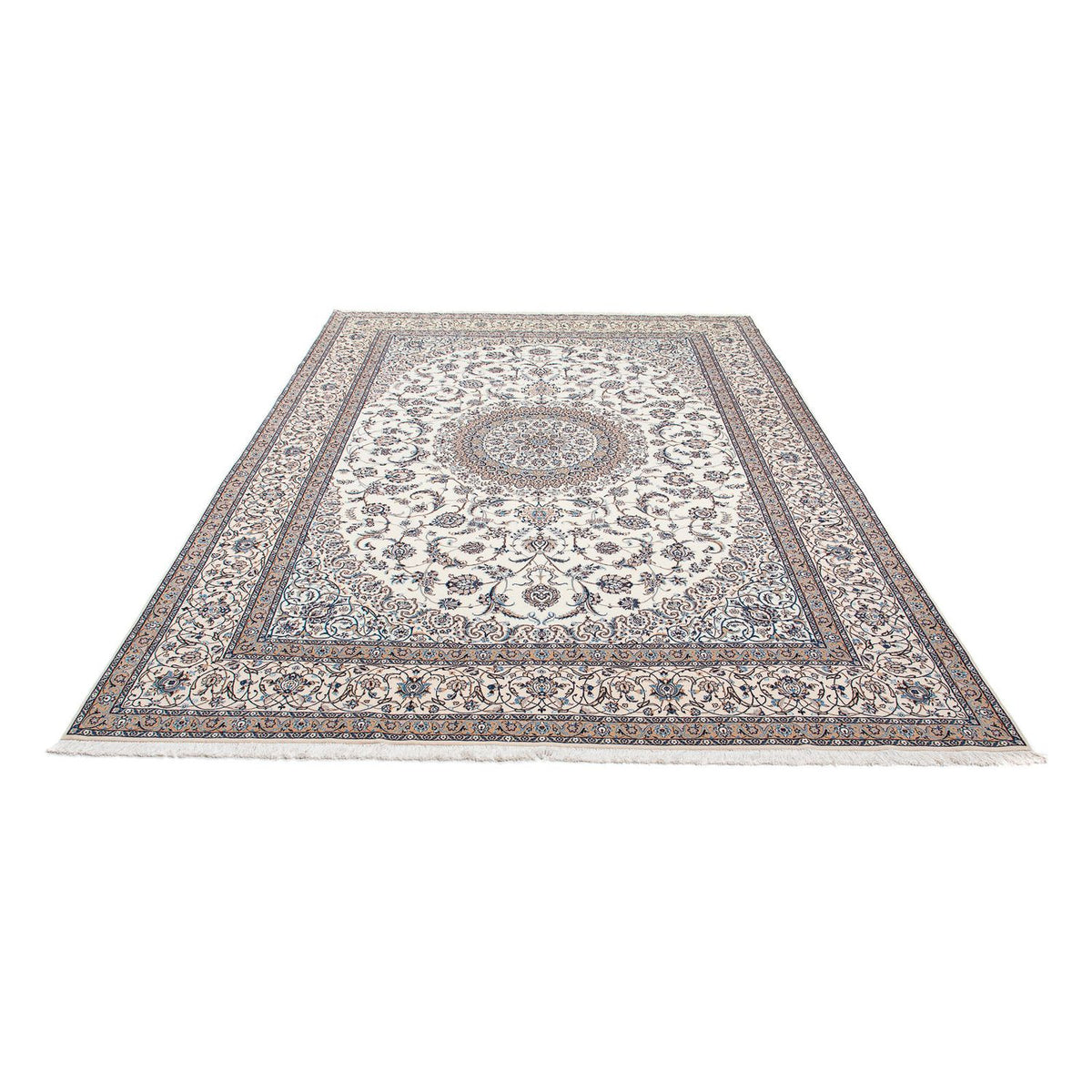 Persisk tæppe - Nain - Premium - 328 x 215 cm - beige