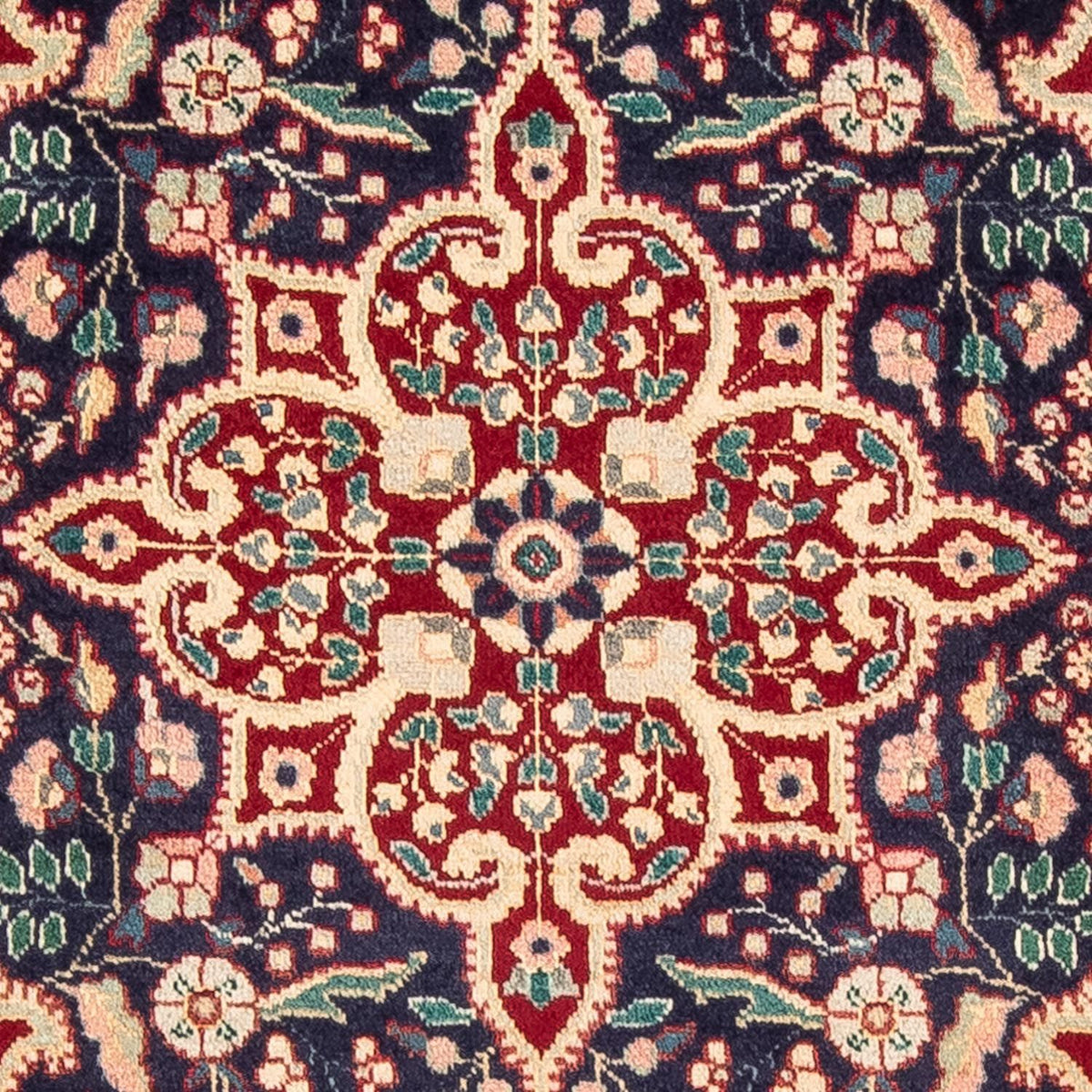 Persisk tæppe - Tabriz - 134 x 86 cm - mørkeblå