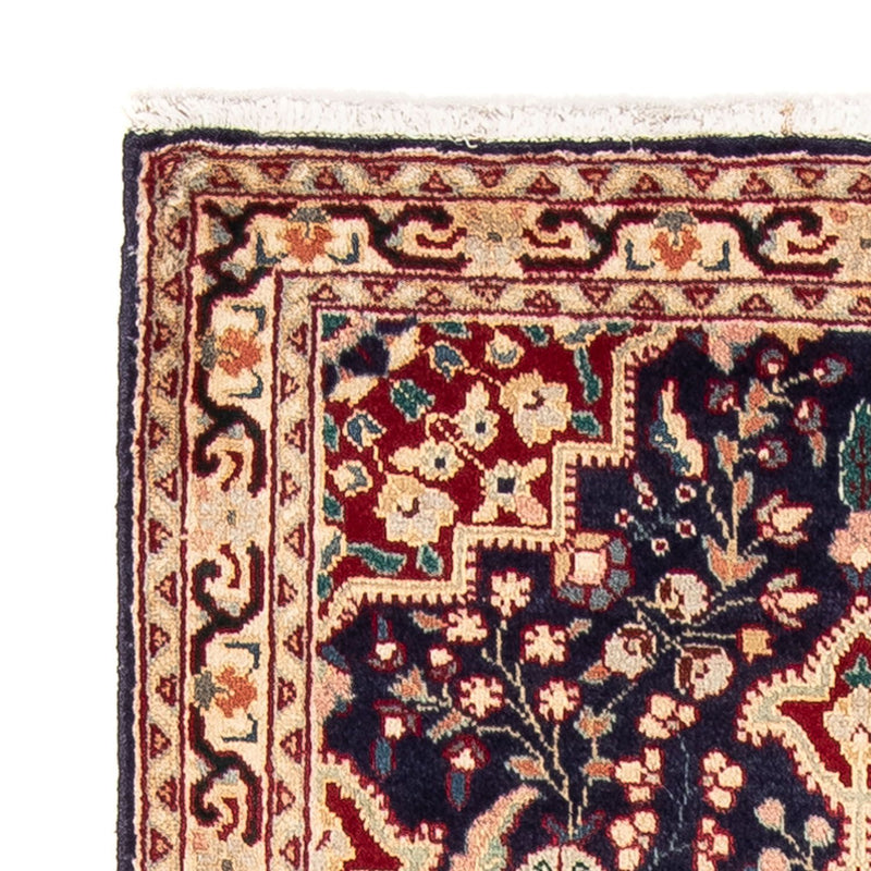 Persisk tæppe - Tabriz - 134 x 86 cm - mørkeblå