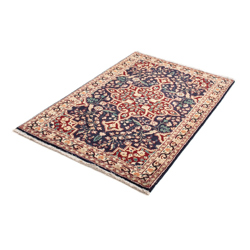 Persisk tæppe - Tabriz - 134 x 86 cm - mørkeblå