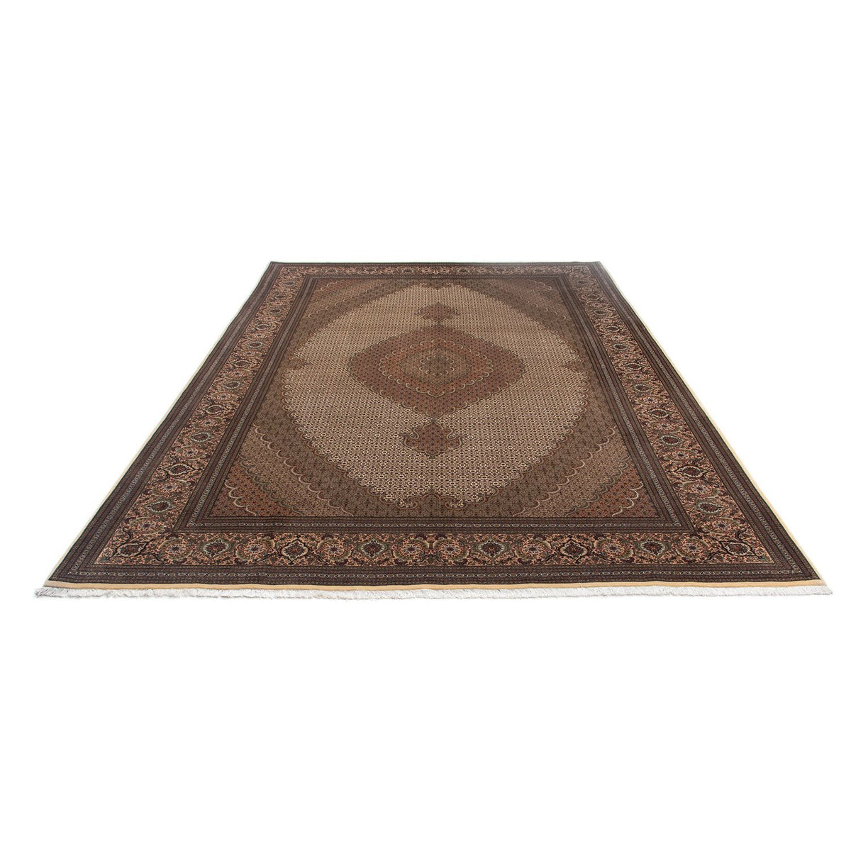 Persisk tæppe - Nomadisk - 360 x 263 cm - mørkebrun