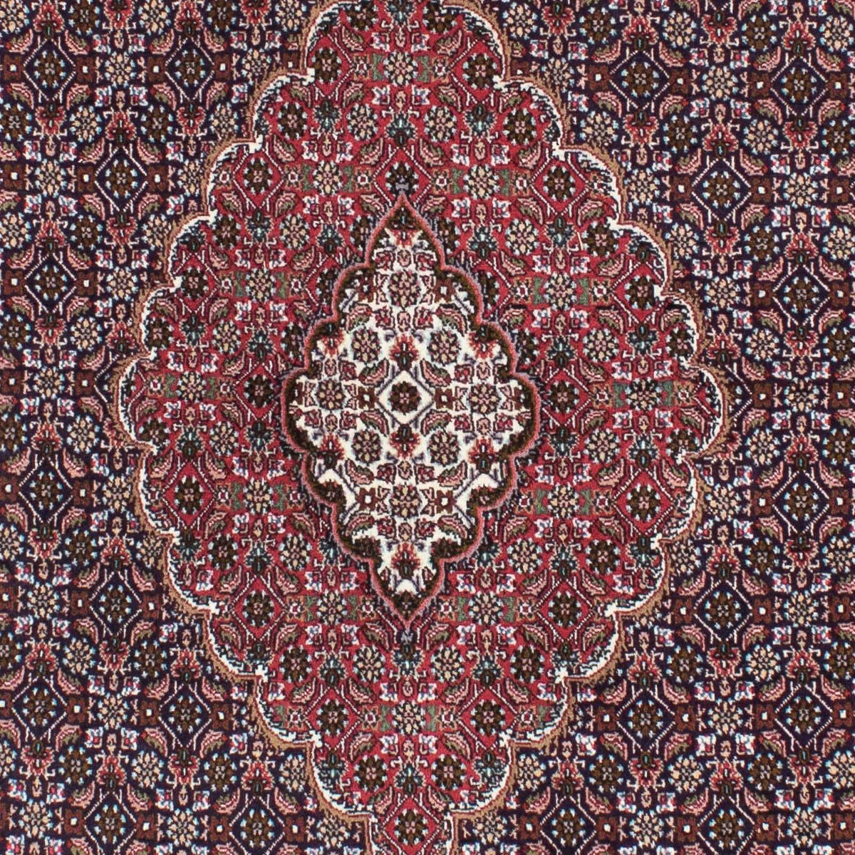 Persisk tæppe - Tabriz - 208 x 146 cm - mørkeblå