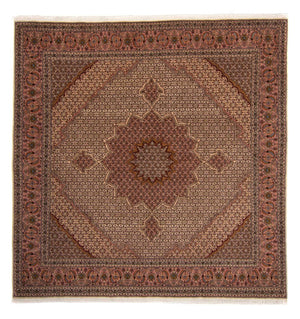 Persisk tæppe - Tabriz - Royal - 260 x 248 cm - brun
