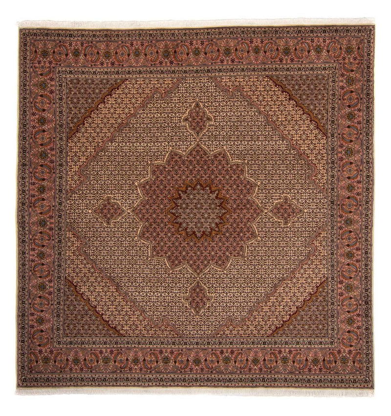 Persisk tæppe - Tabriz - Royal - 260 x 248 cm - brun