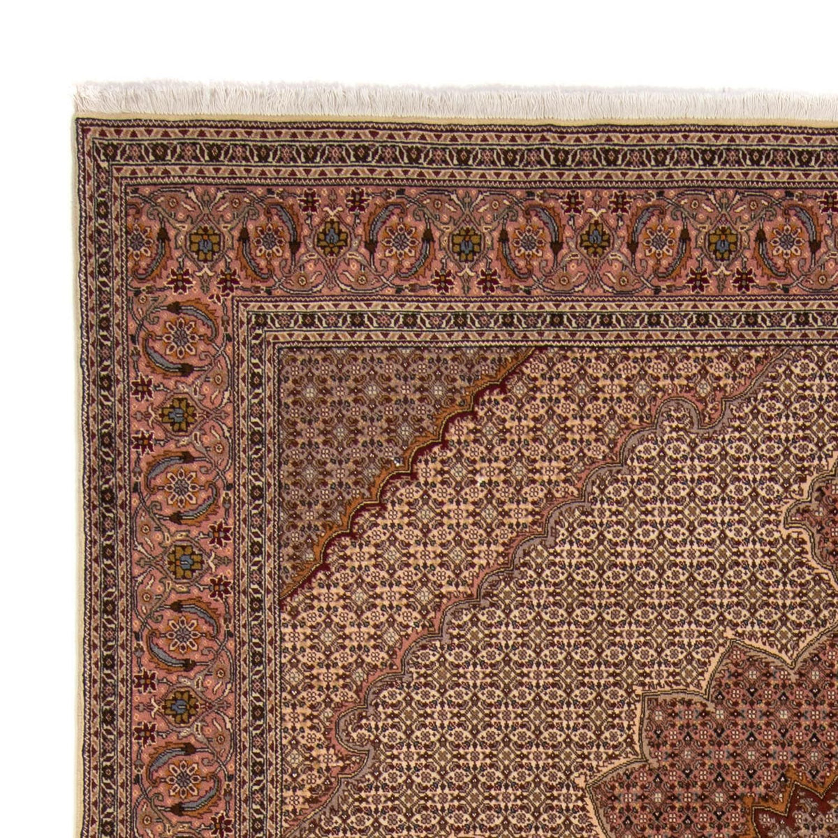 Persisk tæppe - Tabriz - Royal - 260 x 248 cm - brun