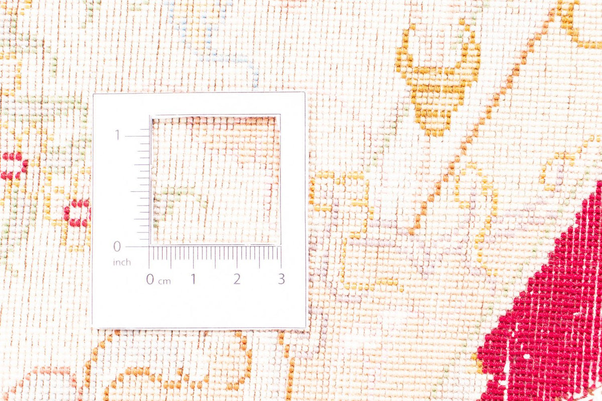 Persisk tæppe - Tabriz - Royal rundt  - 150 x 150 cm - mørkerød