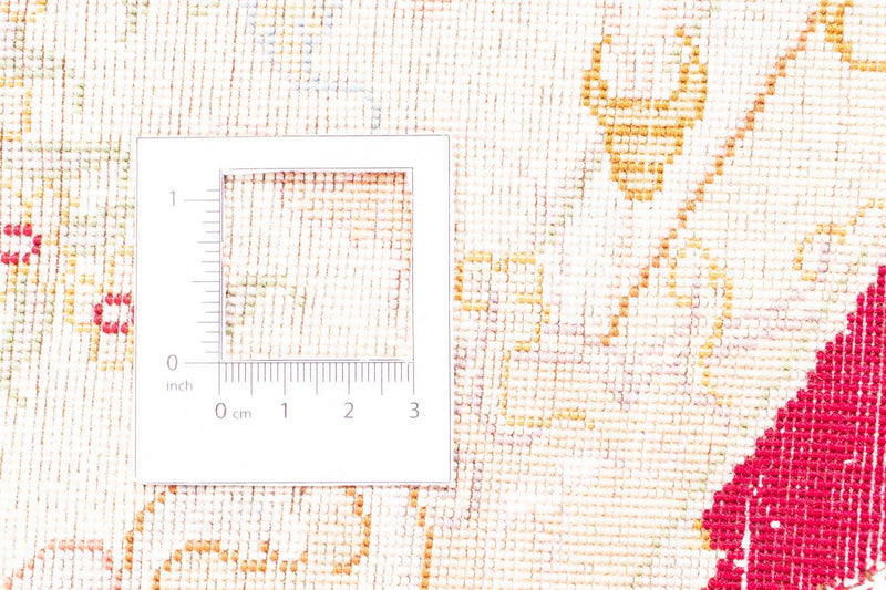 Persisk tæppe - Tabriz - Royal rundt  - 150 x 150 cm - mørkerød