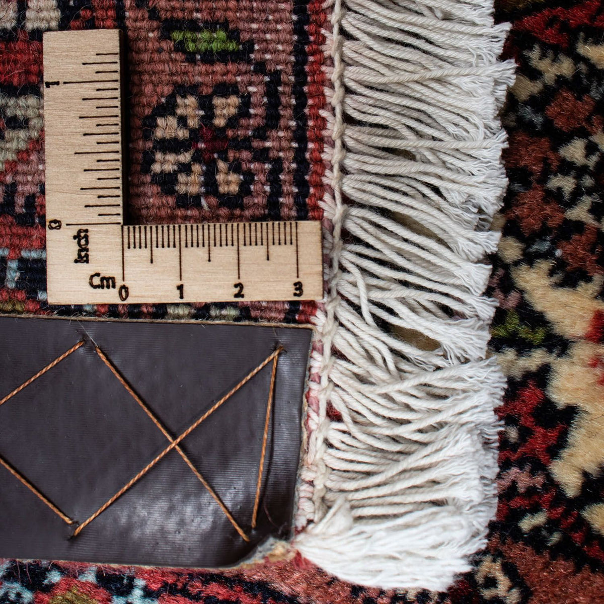 Persisk tæppe - Bijar - 222 x 136 cm - mørkeblå