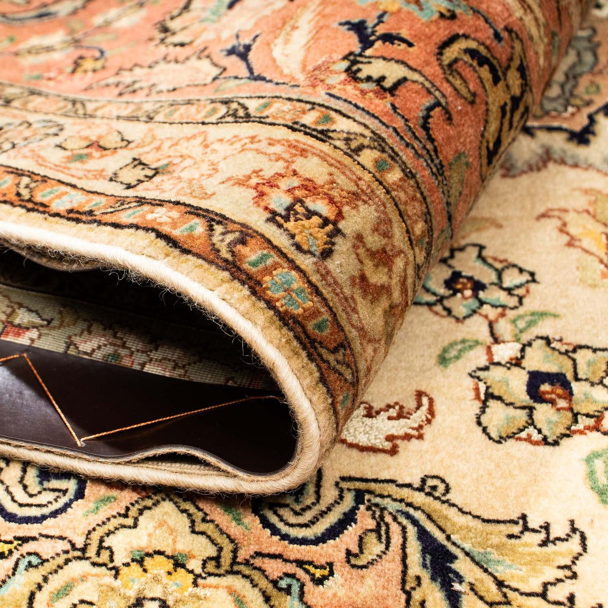 Persisk tæppe - Tabriz - Premium - 320 x 201 cm - brun