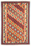 Kelim-tæppe - orientalsk - 217 x 155 cm - rød