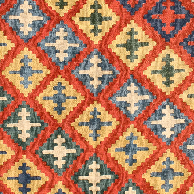 Kelim-tæppe - orientalsk - 217 x 155 cm - rød