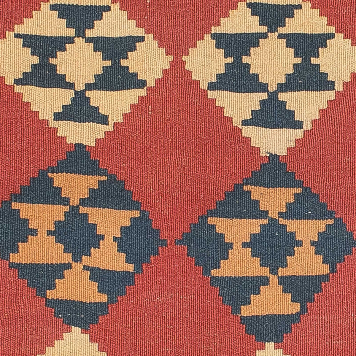Kelim-tæppe - orientalsk - 152 x 87 cm - mørkerød