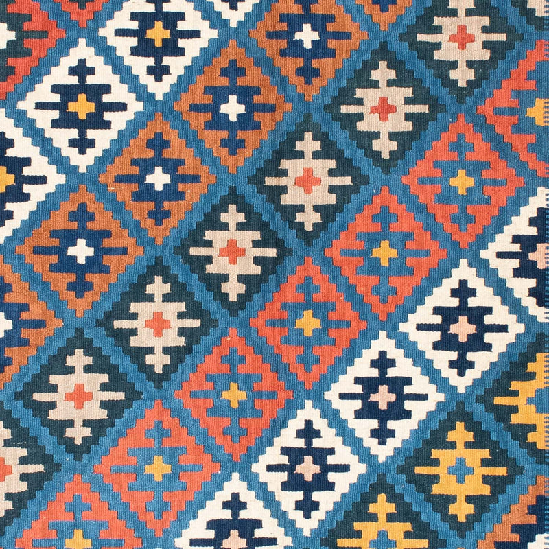 Kelim-tæppe - orientalsk - 216 x 154 cm - flerfarvet