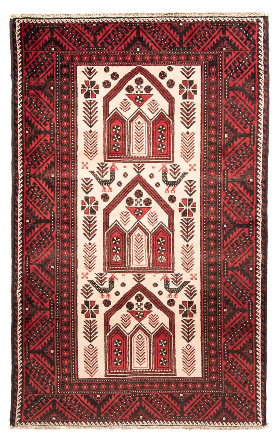 Baluch-tæppe - 199 x 115 cm - rød
