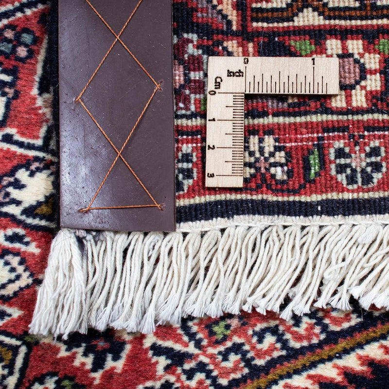 Persisk tæppe - Bijar - 214 x 140 cm - rød