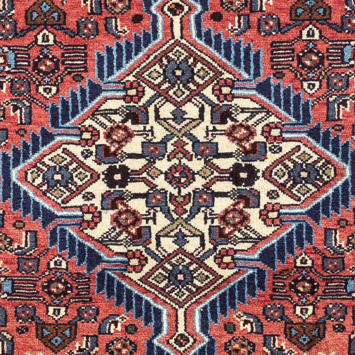 Persisk tæppe - Nomadisk - 125 x 80 cm - lysrød