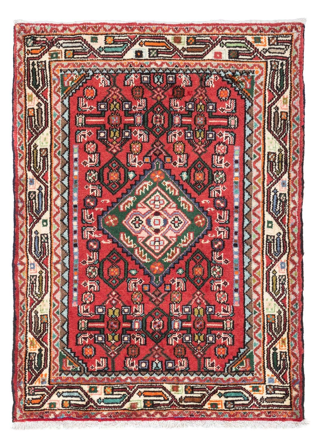 Persisk tæppe - Nomadisk - 121 x 82 cm - rød