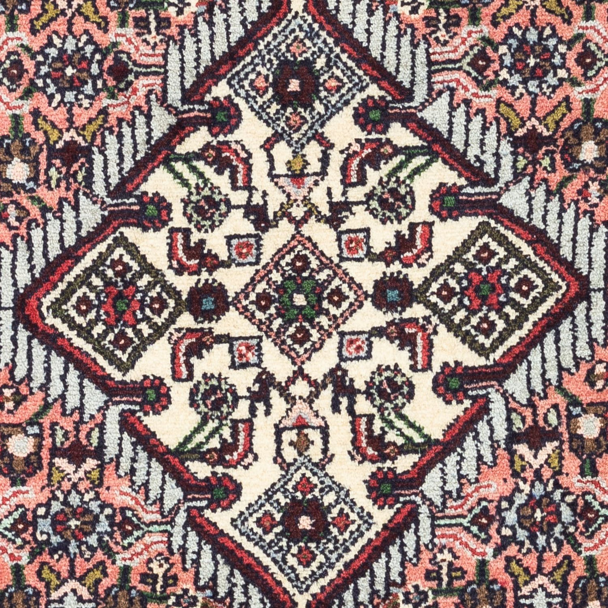 Persisk tæppe - Nomadisk - 136 x 77 cm - lysrød
