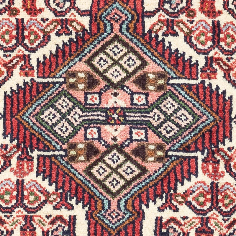 Persisk tæppe - Nomadisk - 136 x 82 cm - mørkerød